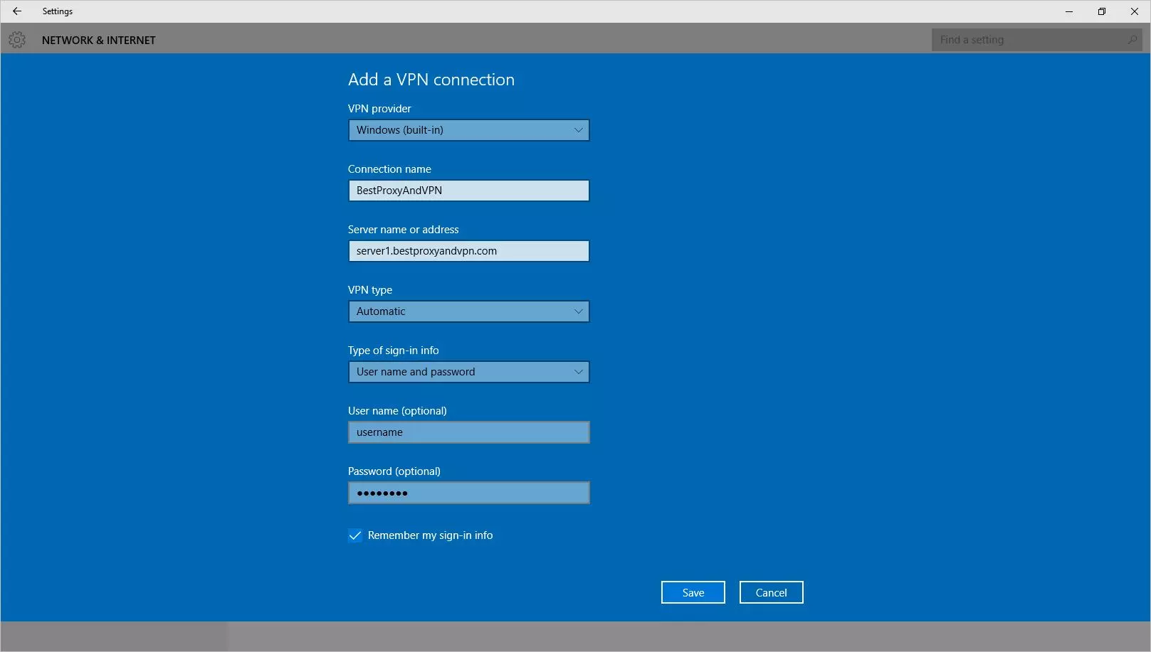 VPN Configuration VPN Configuration